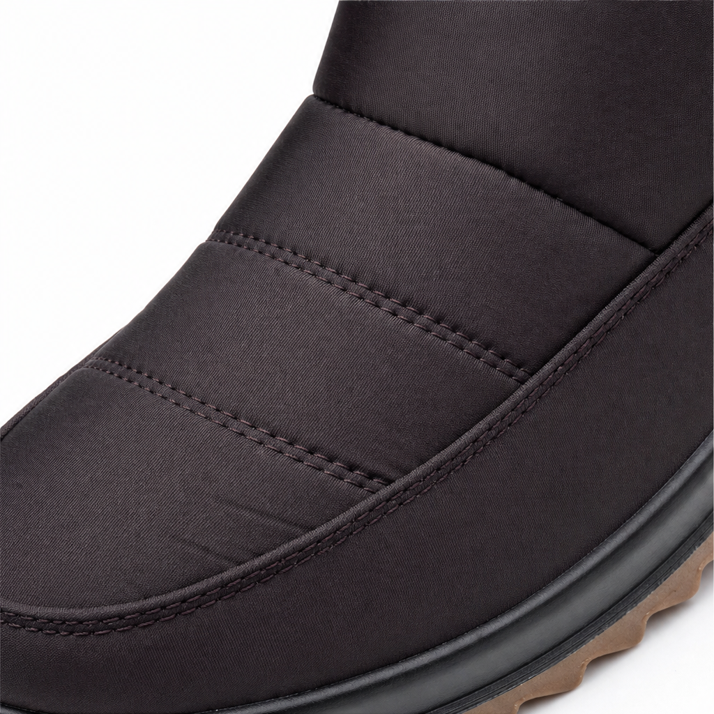 Women's Lined Winter Boots Slip-On — Waterproof Faux Fur 7