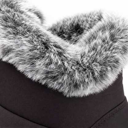 Women's Lined Winter Boots Slip-On — Waterproof Faux Fur 8