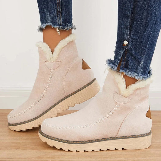Freyolt Women's Lined Ankle Boots — Platform Winter Boots 1