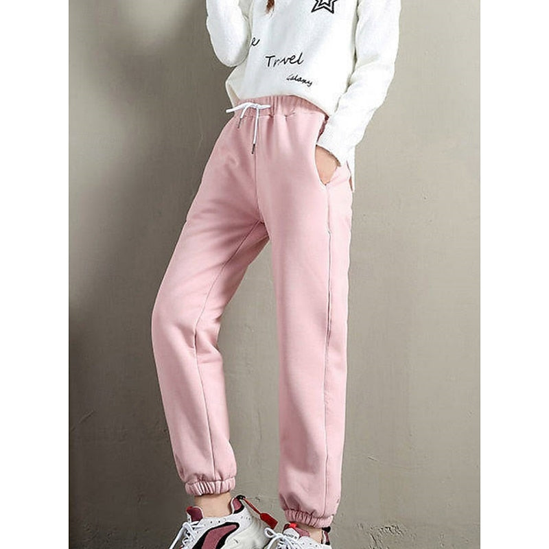 Women's Fleece Jogger Pants Warm — High Waist Relaxed Fit 5