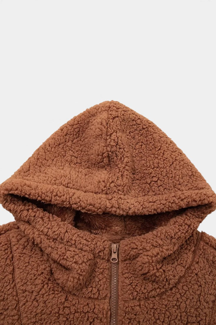 Women's Teddy Fleece Jacket with Hood — Cozy & Warm 5