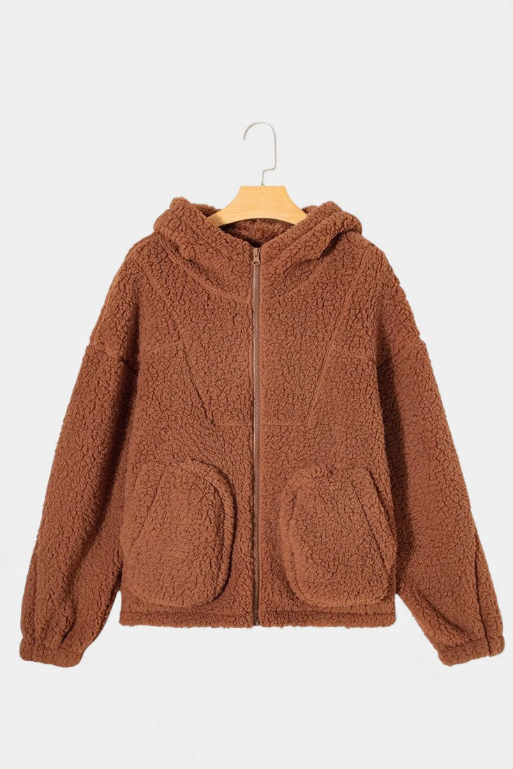 Women's Teddy Fleece Jacket with Hood — Cozy & Warm 6