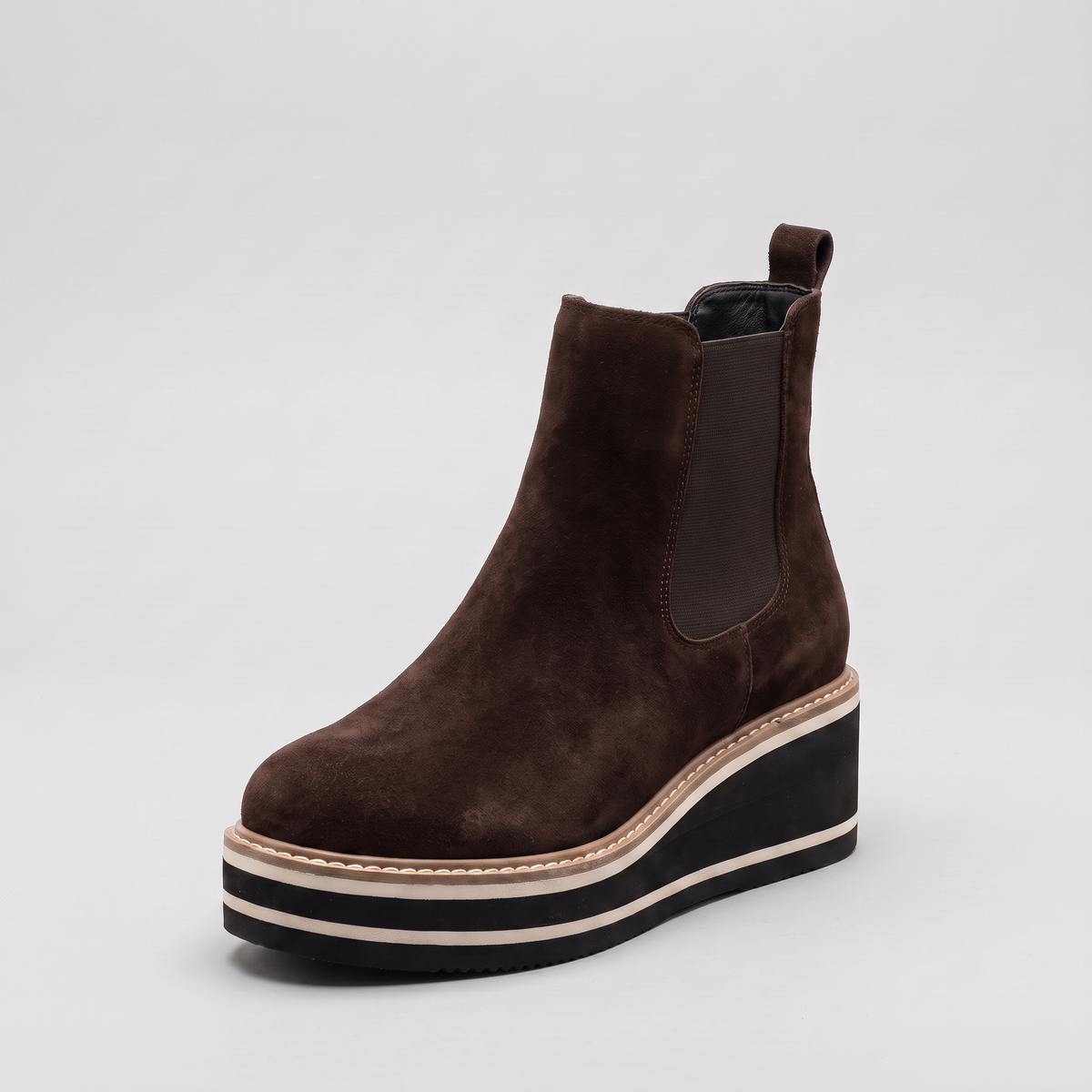 Chelsea Ankle Boots Damen in Dunkelbraun