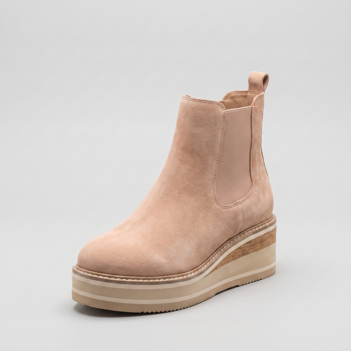 Chelsea Ankle Boots Damen in Aprikose