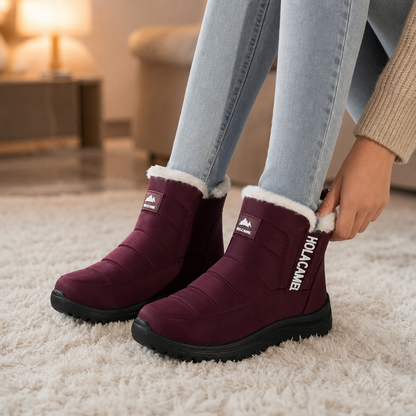 Women's Lined Winter Boots — Warm Waterproof Slip-On 1