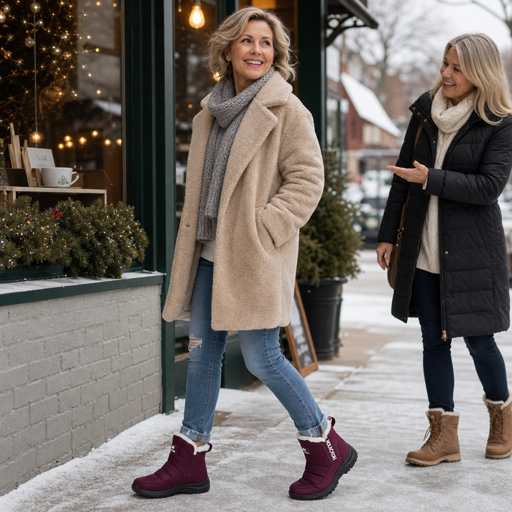 Women's Lined Winter Boots — Warm Waterproof Slip-On 3