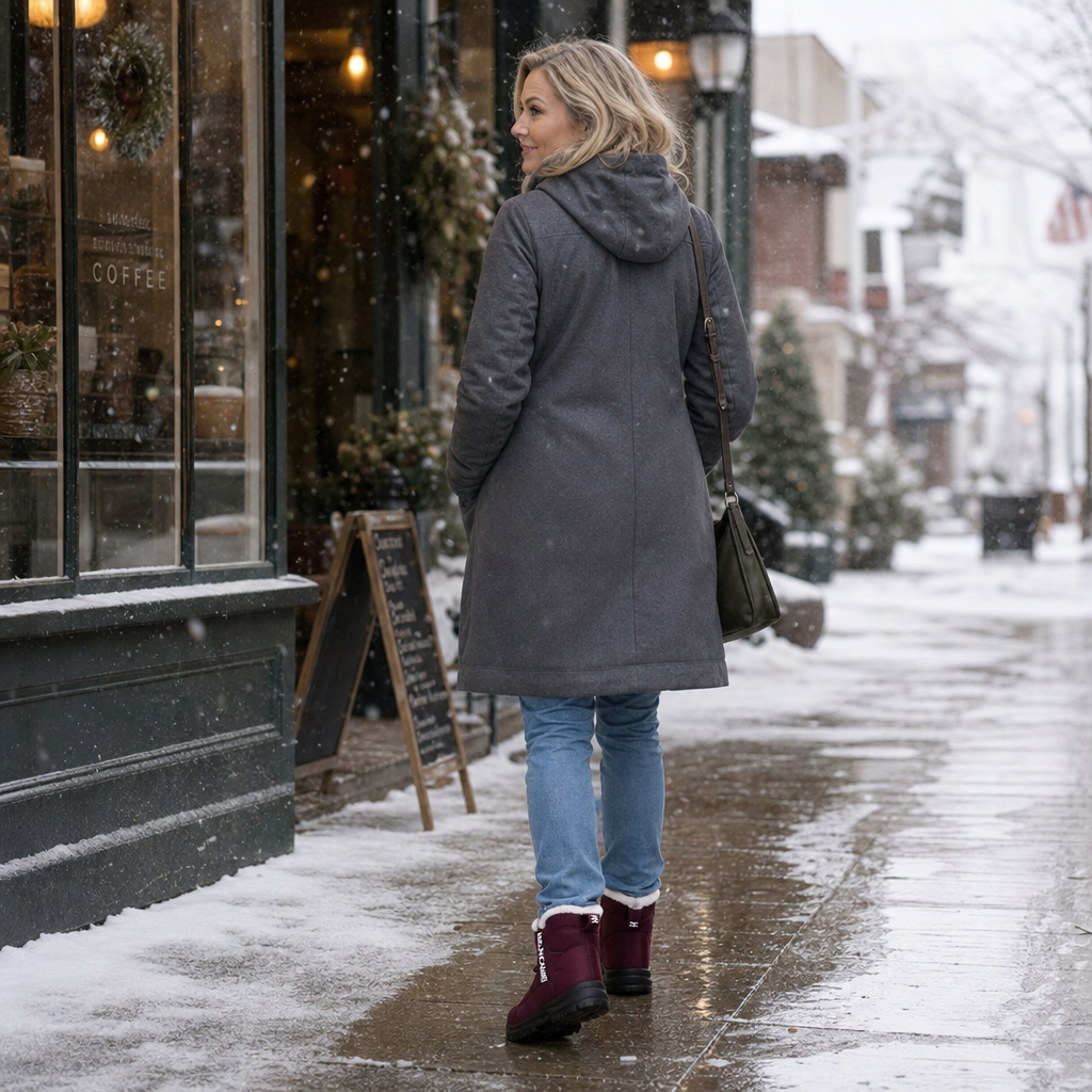 Women's Lined Winter Boots — Warm Waterproof Slip-On 4