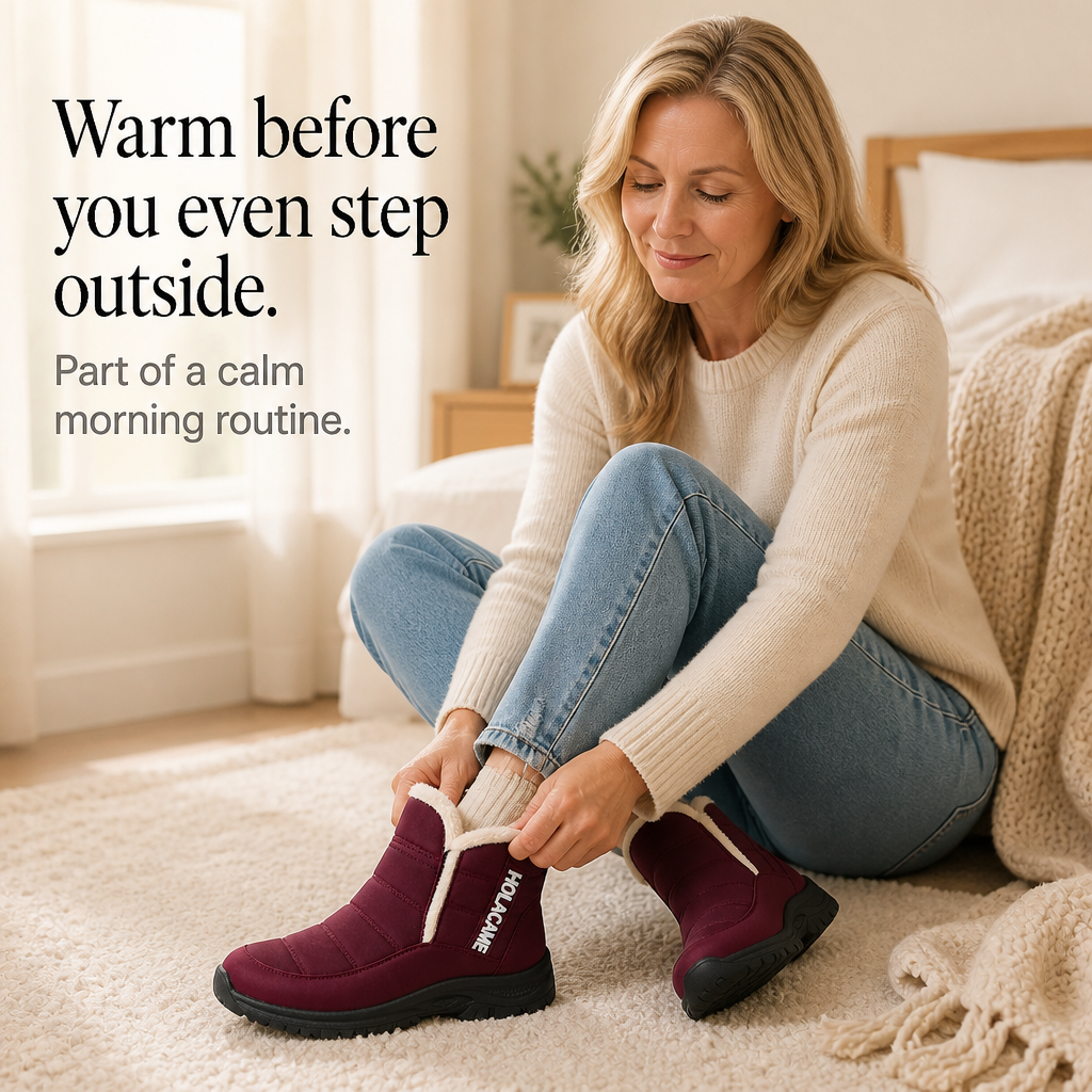 Women's Lined Winter Boots — Warm Waterproof Slip-On 7