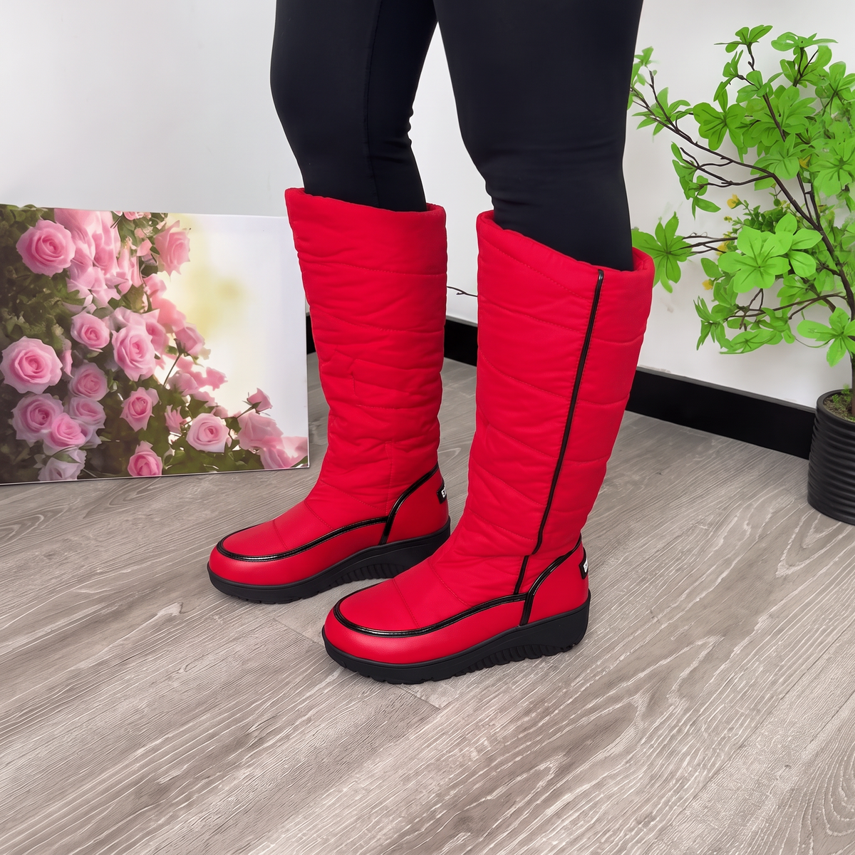 Women's Knee-High Winter Boots Warm Lined — Molvaine 11