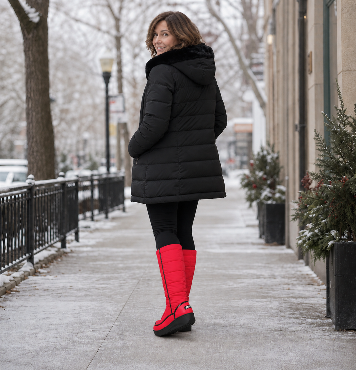Women's Knee-High Winter Boots Warm Lined — Molvaine 5