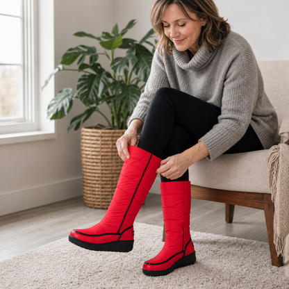 Women's Knee-High Winter Boots Warm Lined — Molvaine 6