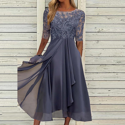 Festliches Kleid Damen — Spitzenkleid in A-Linie 2