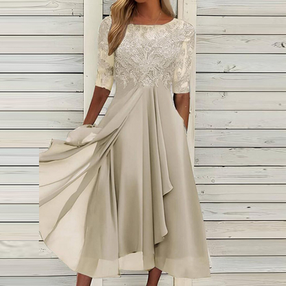 Festliches Kleid Damen — Spitzenkleid in A-Linie 3