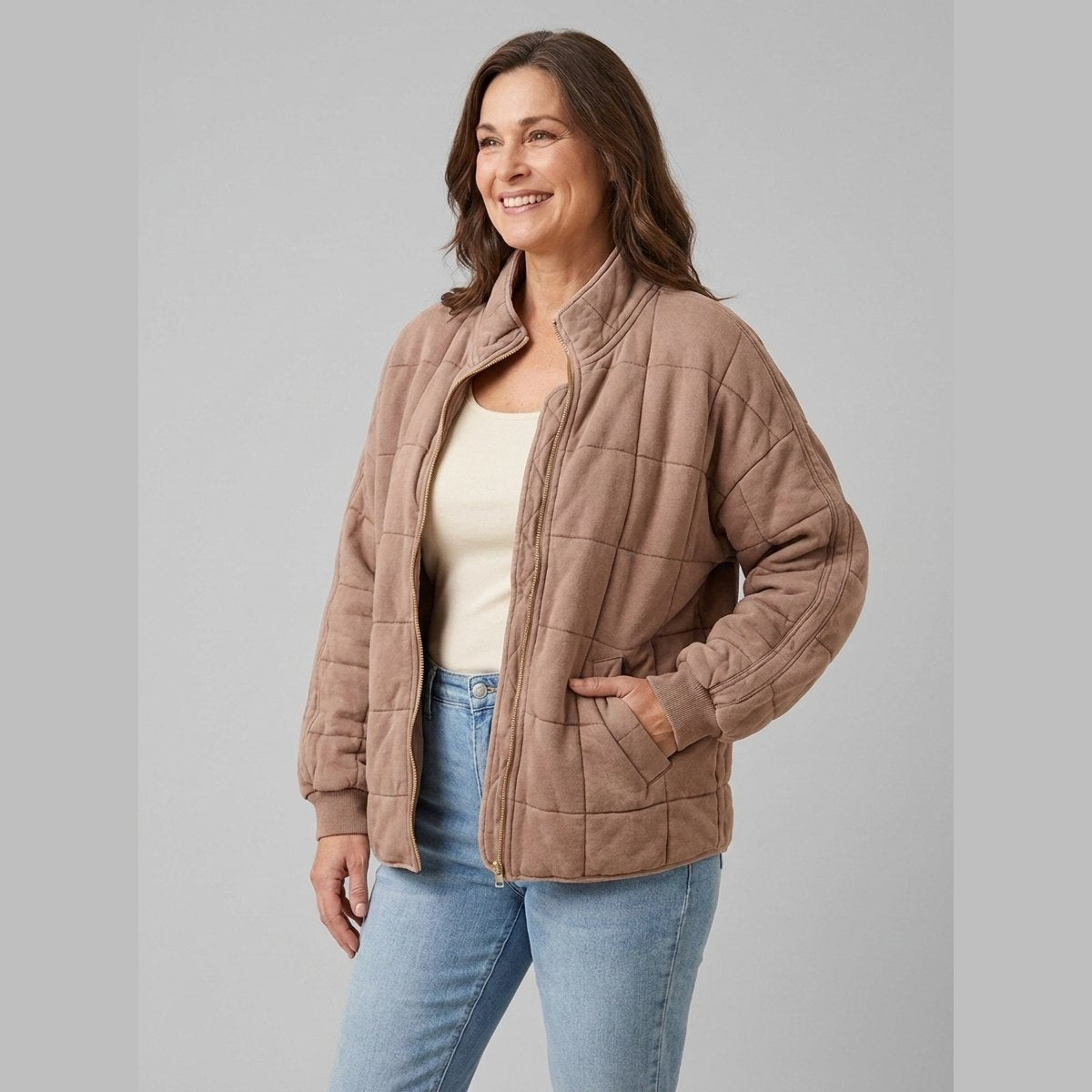 Women's Oversized Mid-Season Coat — Lightweight & Elegant 4