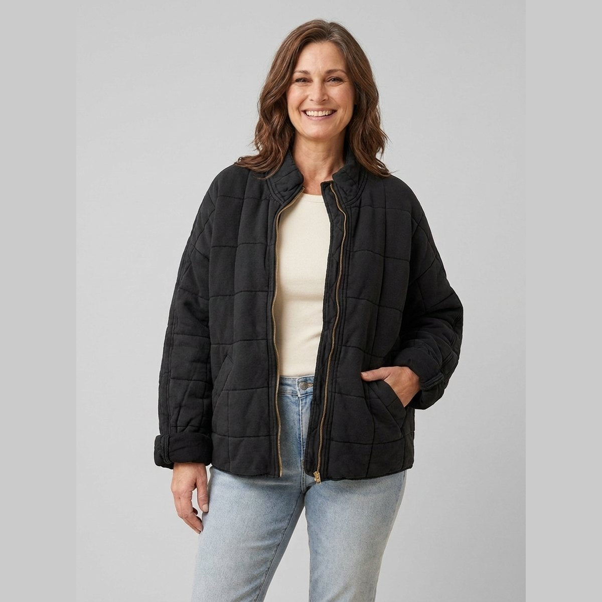 Women's Oversized Mid-Season Coat — Lightweight & Elegant 2