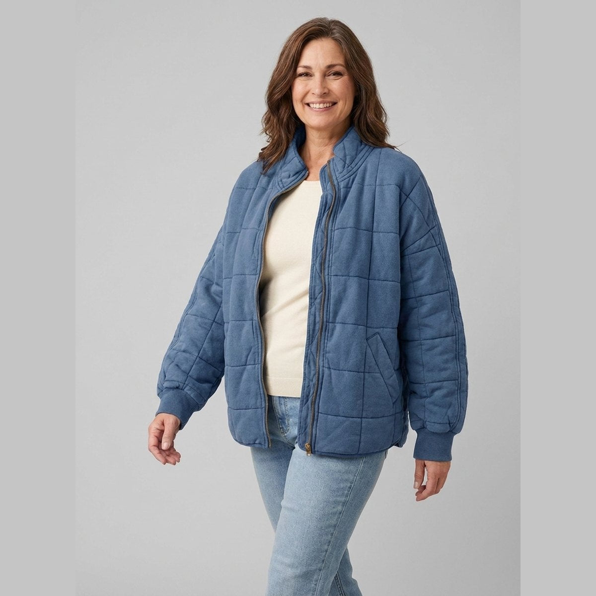 Women's Oversized Mid-Season Coat — Lightweight & Elegant 3