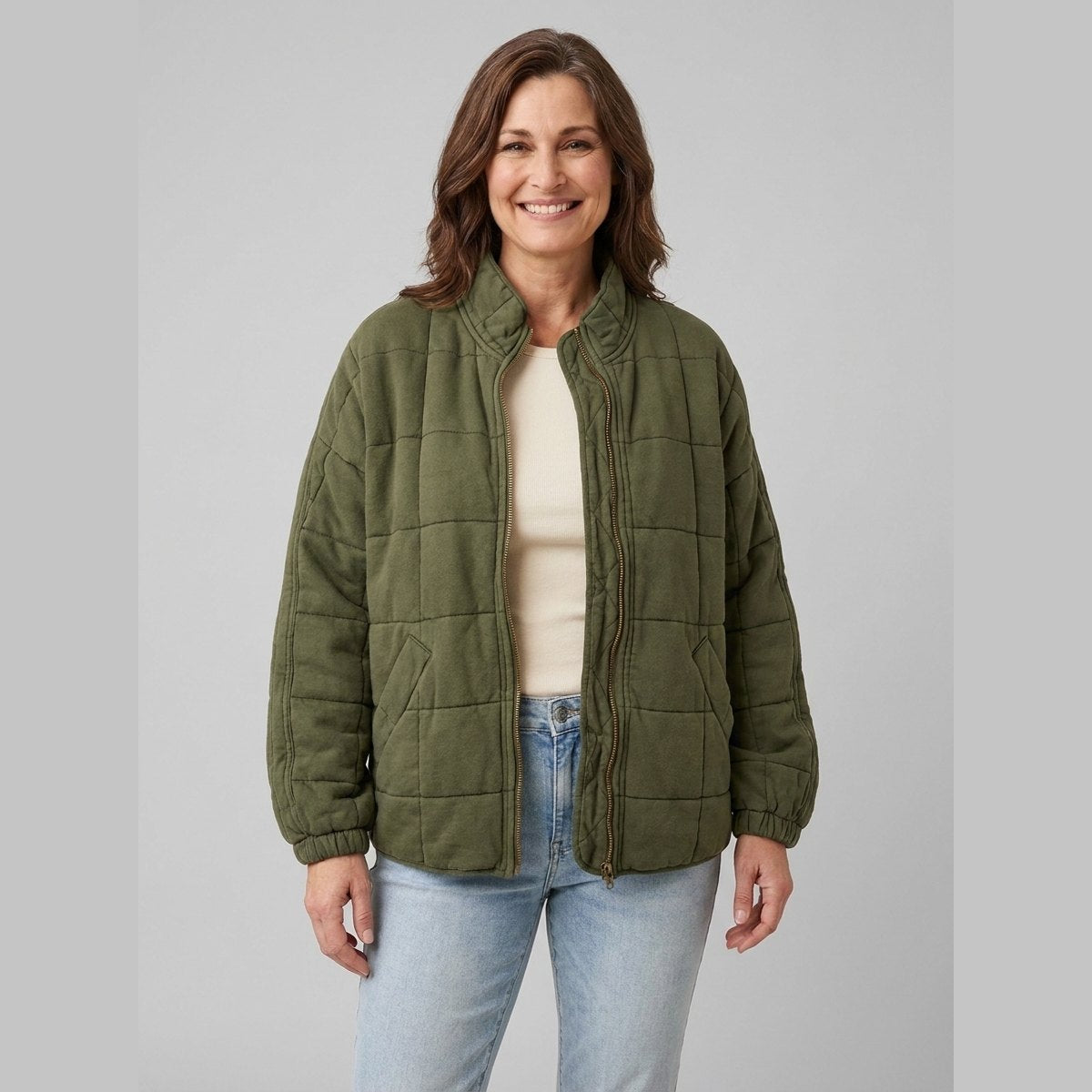 Women's Oversized Mid-Season Coat — Lightweight & Elegant 1