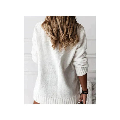 V-Ausschnitt Pullover Damen — Kaschmir-Optik 6