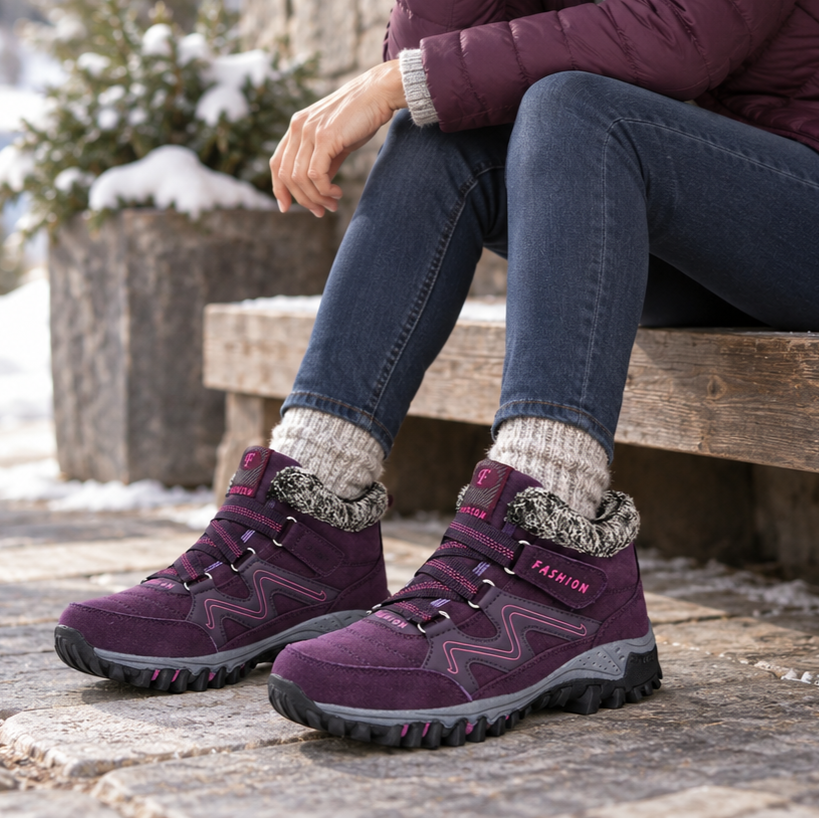 Women's Lined Winter Ankle Boots — Non-Slip Fleece Lining 12