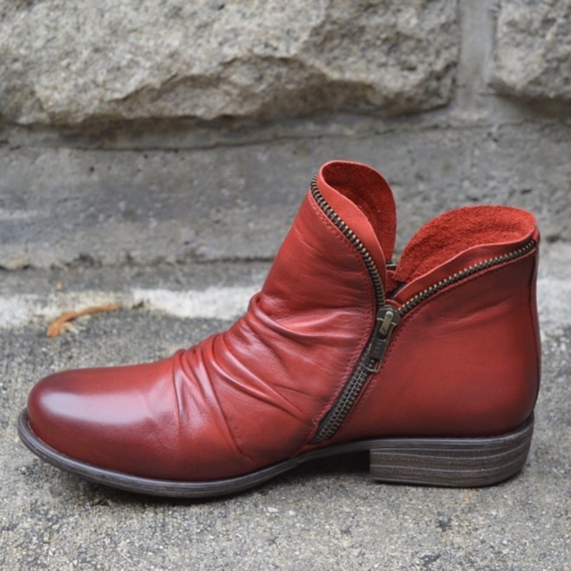 Women's Leather Ankle Boots Autumn — Stylish & Comfortable 3