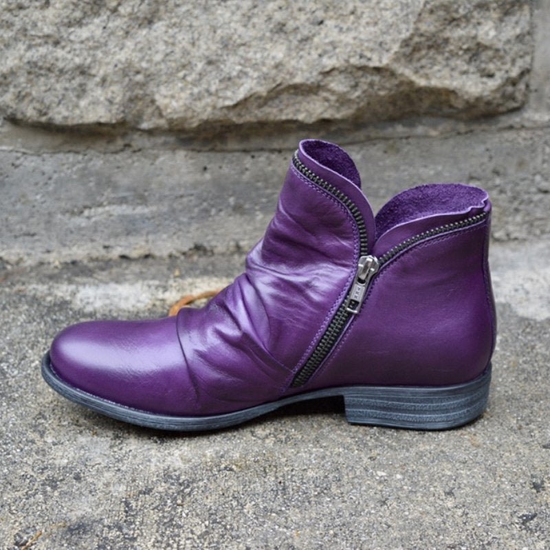 Women's Leather Ankle Boots Autumn — Stylish & Comfortable 4