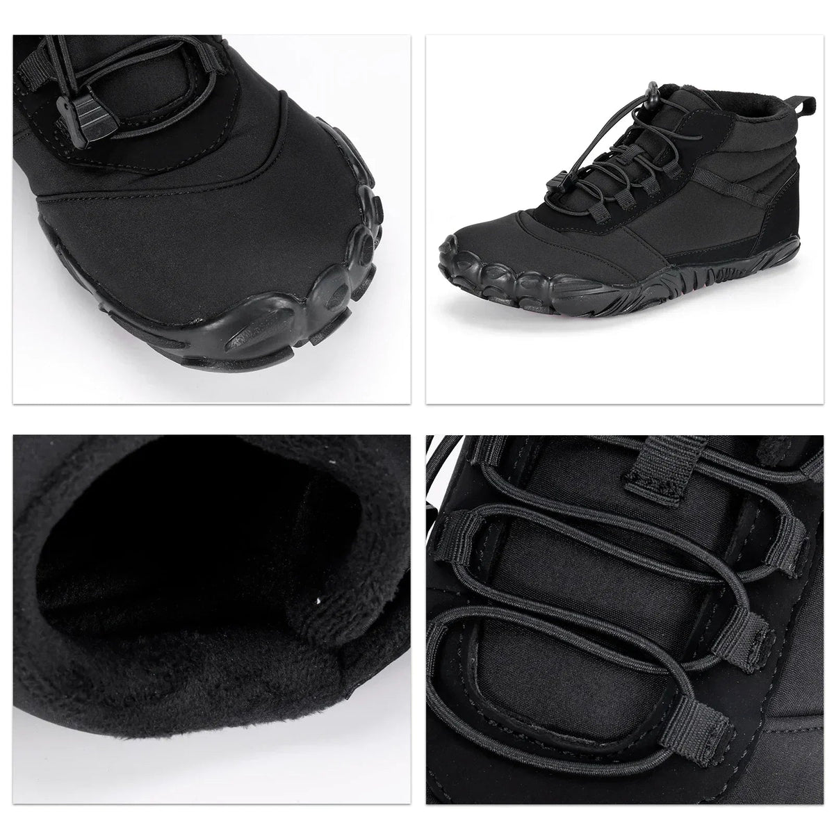 Winter Barfußschuhe Gefüttert — Breite Zehenbox 6