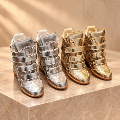 Damen Sneakers mit verstecktem Keilabsatz