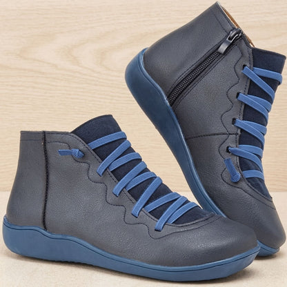 Women's Orthopedic Ankle Boots — Side Zip Lace-Up Comfort 5