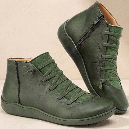 Women's Orthopedic Ankle Boots — Side Zip Lace-Up Comfort 6