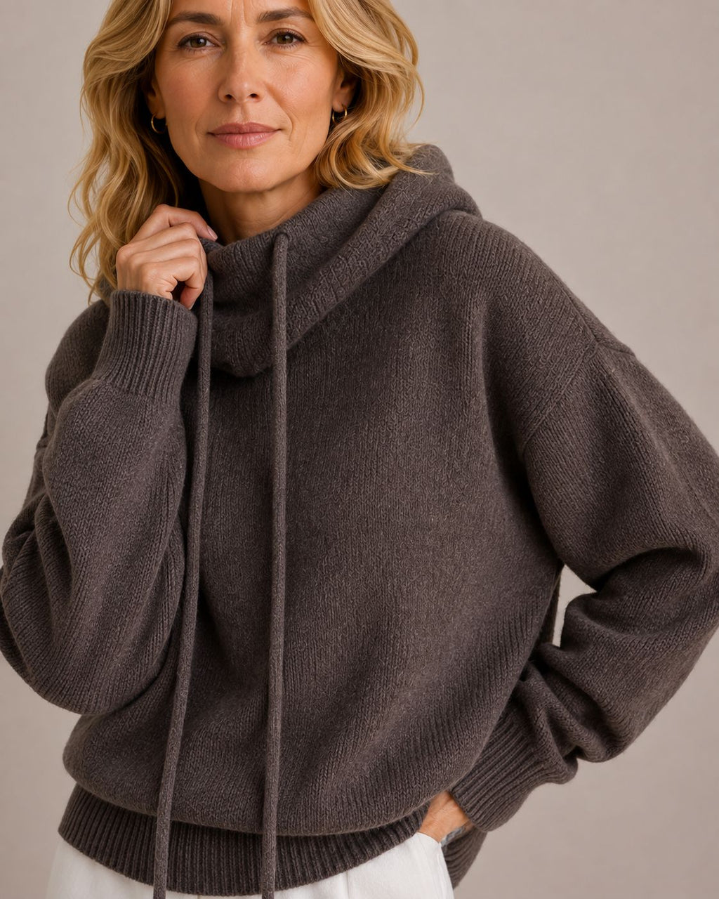 Jackyee – Damen – Kuschelfleece – Kapuzenpullover