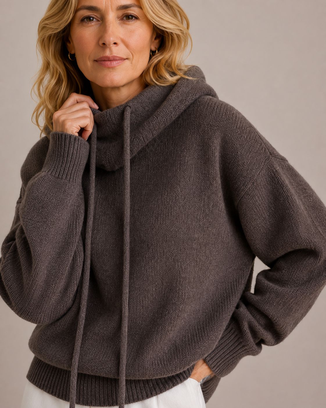 Jackyee – Damen – Kuschelfleece – Kapuzenpullover