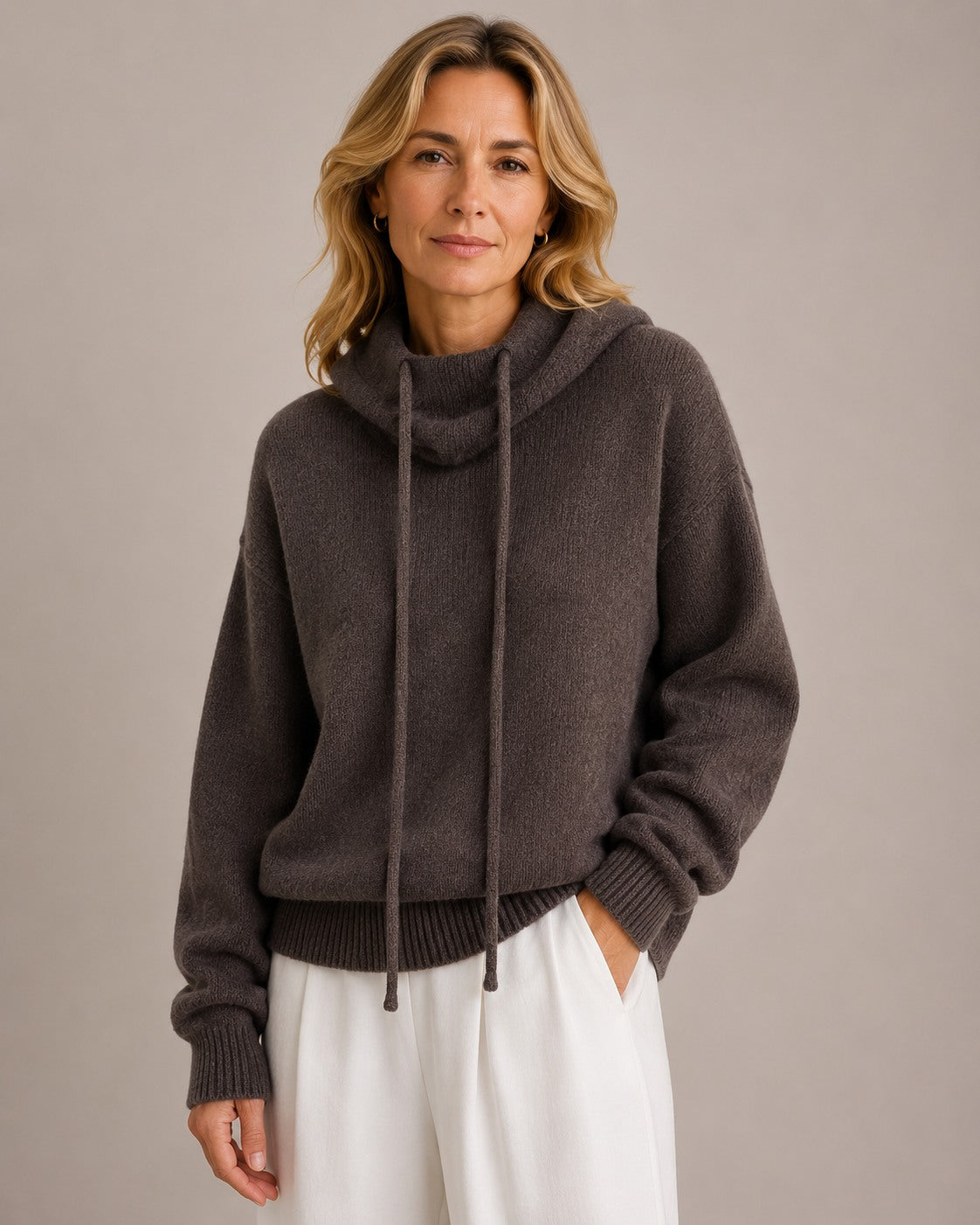 Jackyee – Damen – Kuschelfleece – Kapuzenpullover